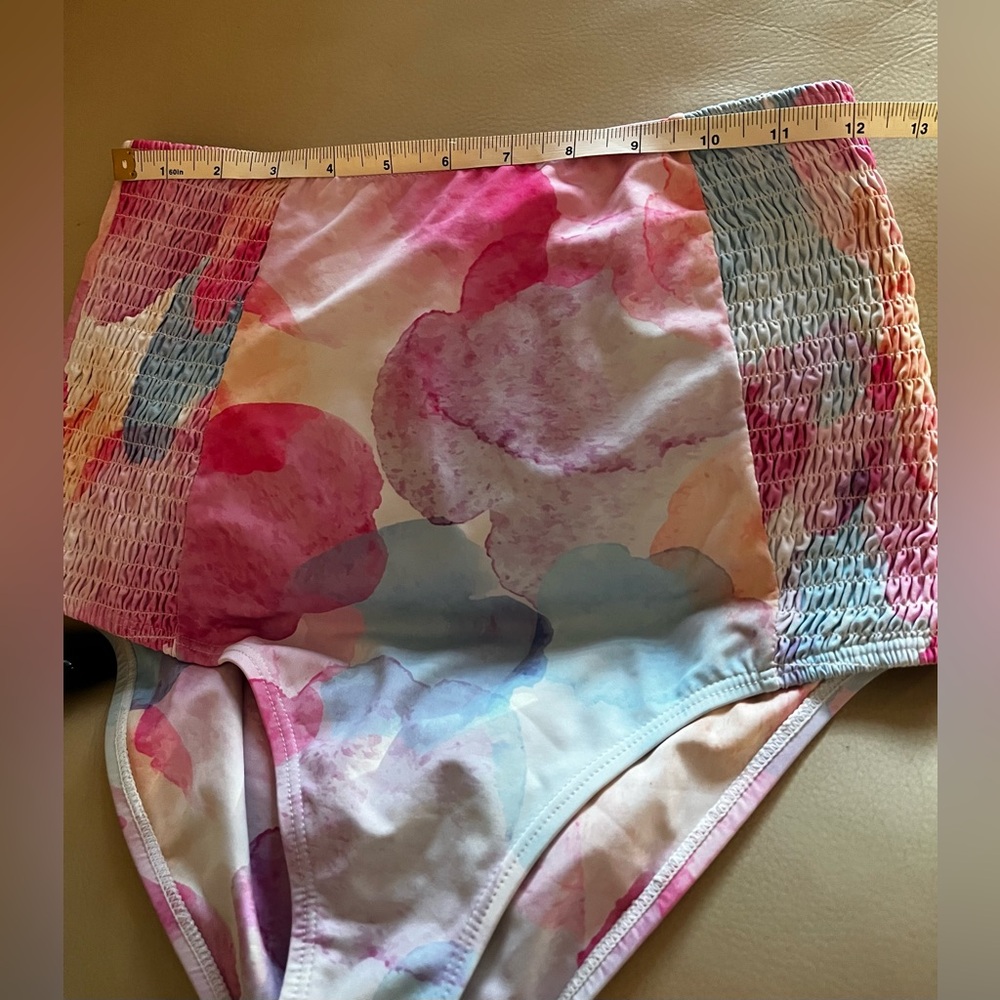 Rad Two Piece Pink and Blue Pastel Swim Suit - Picture 5 of 5
